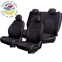 Чехлы Экокожа Турин Ромб на Opel Corsa D 2006-2014 г.в. Чехлы Экокожа Турин Ромб на Opel Corsa D 2006-2014 г.в.