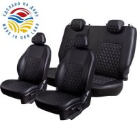 Чехлы Экокожа Турин Ромб на Opel Corsa D 2006-2014 г.в. Чехлы Экокожа Турин Ромб на Opel Corsa D 2006-2014 г.в.