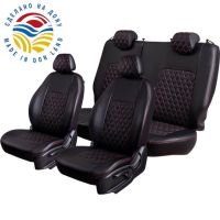 Чехлы Экокожа Турин Ромб на Opel Corsa D 2006-2014 г.в. Чехлы Экокожа Турин Ромб на Opel Corsa D 2006-2014 г.в.