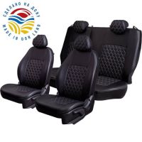 Чехлы Экокожа Турин Ромб на Opel Corsa D 2006-2014 г.в. Чехлы Экокожа Турин Ромб на Opel Corsa D 2006-2014 г.в.